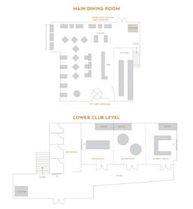 STATE Grill & Bar floor plans for private dining