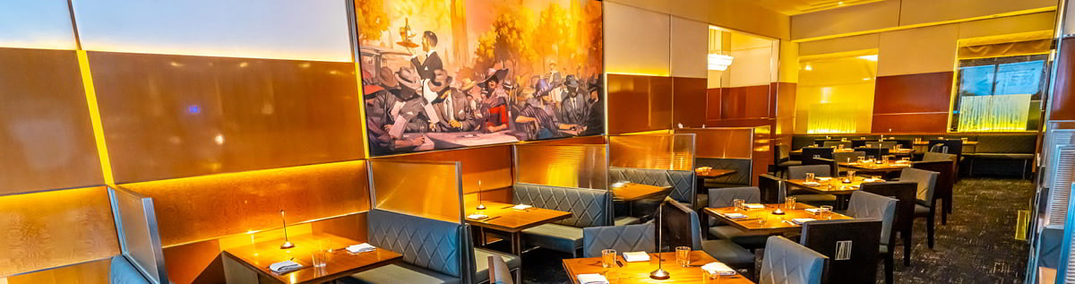 Main dining room at STATE grill and bar at the Empire State Building