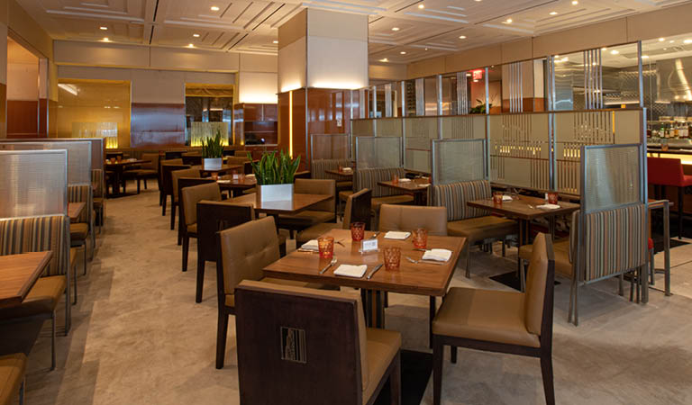 Main dining room at STATE grill and bar at the Empire State Building